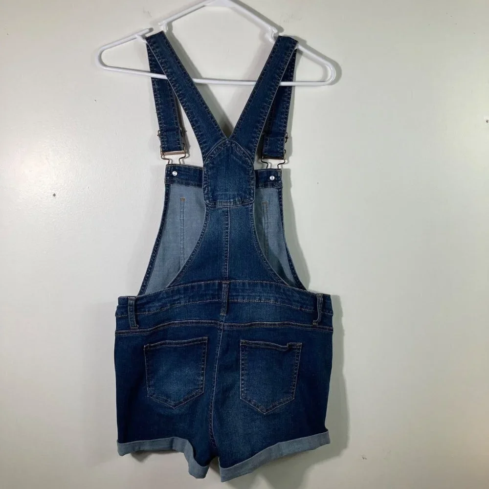Womens Blue Spice‎ Jean Denim Stretch Shortalls 9